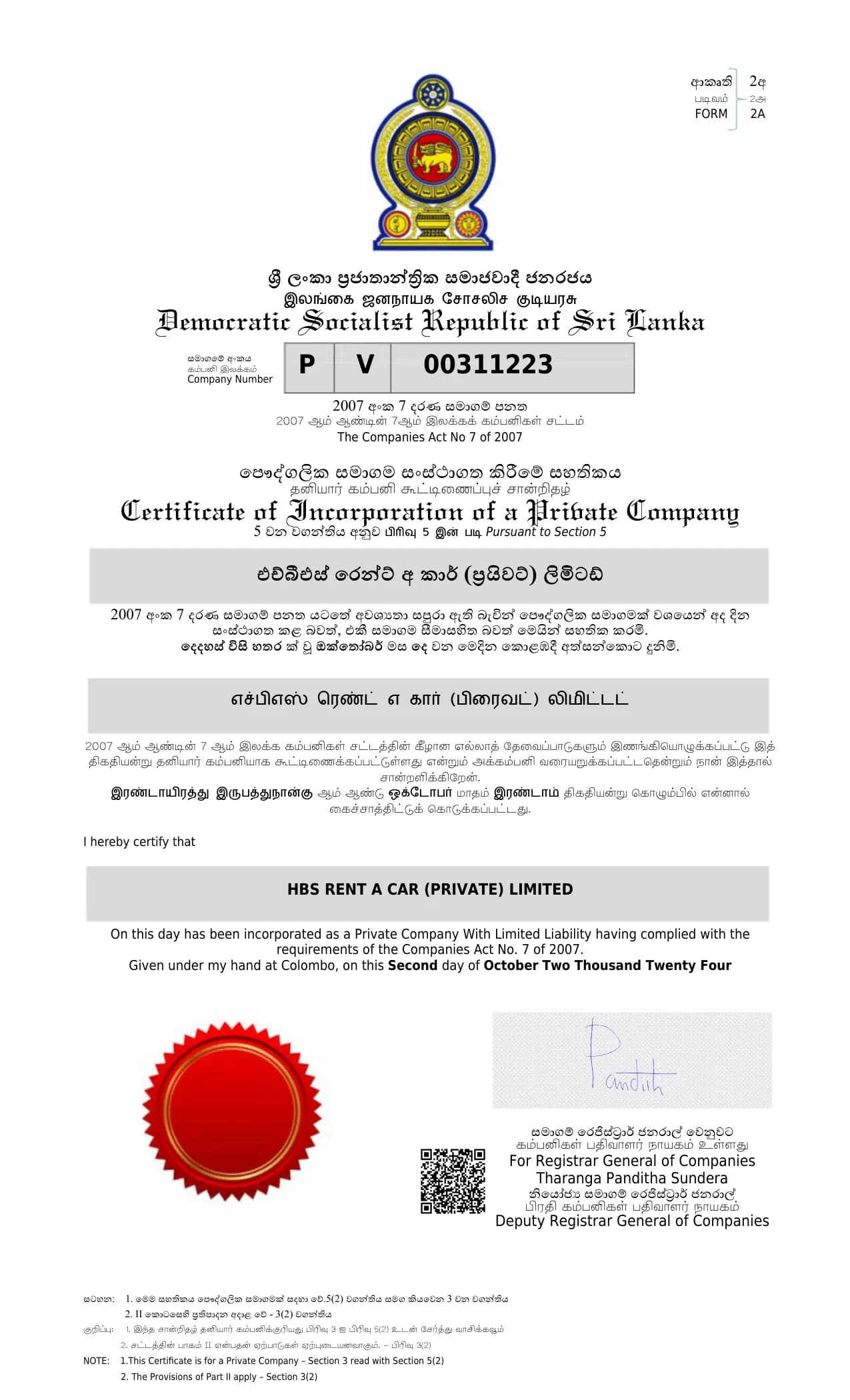 Why You Should Choose a Government-Registered Agency Like H.B.S. Rent a Car Sri Lanka